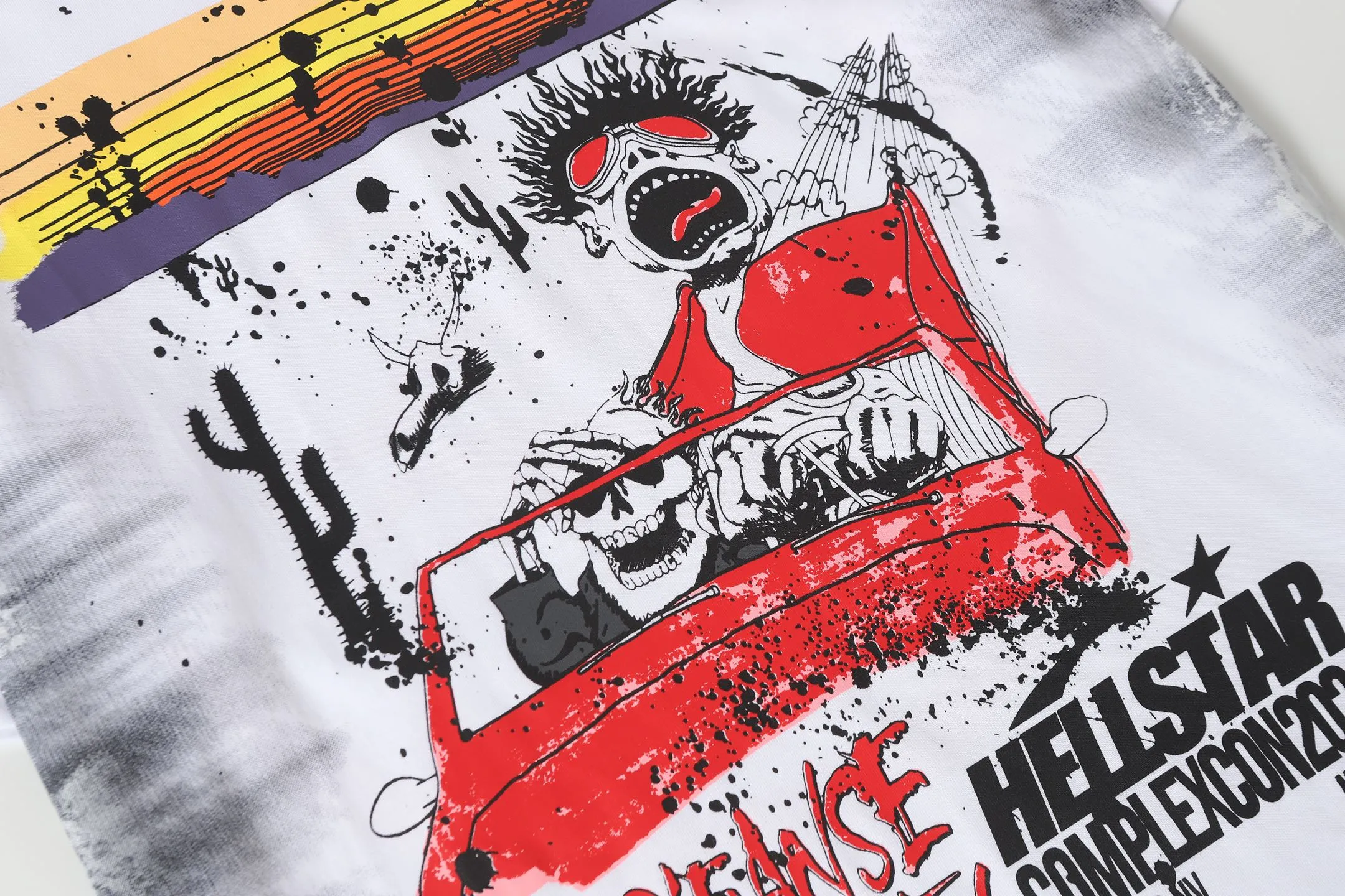 771#White I P54 In Stock Hellstar 、 T （fabric):32 240 Sizes（size）：S-M- L- X L （colour）：White 👉 👉 👉